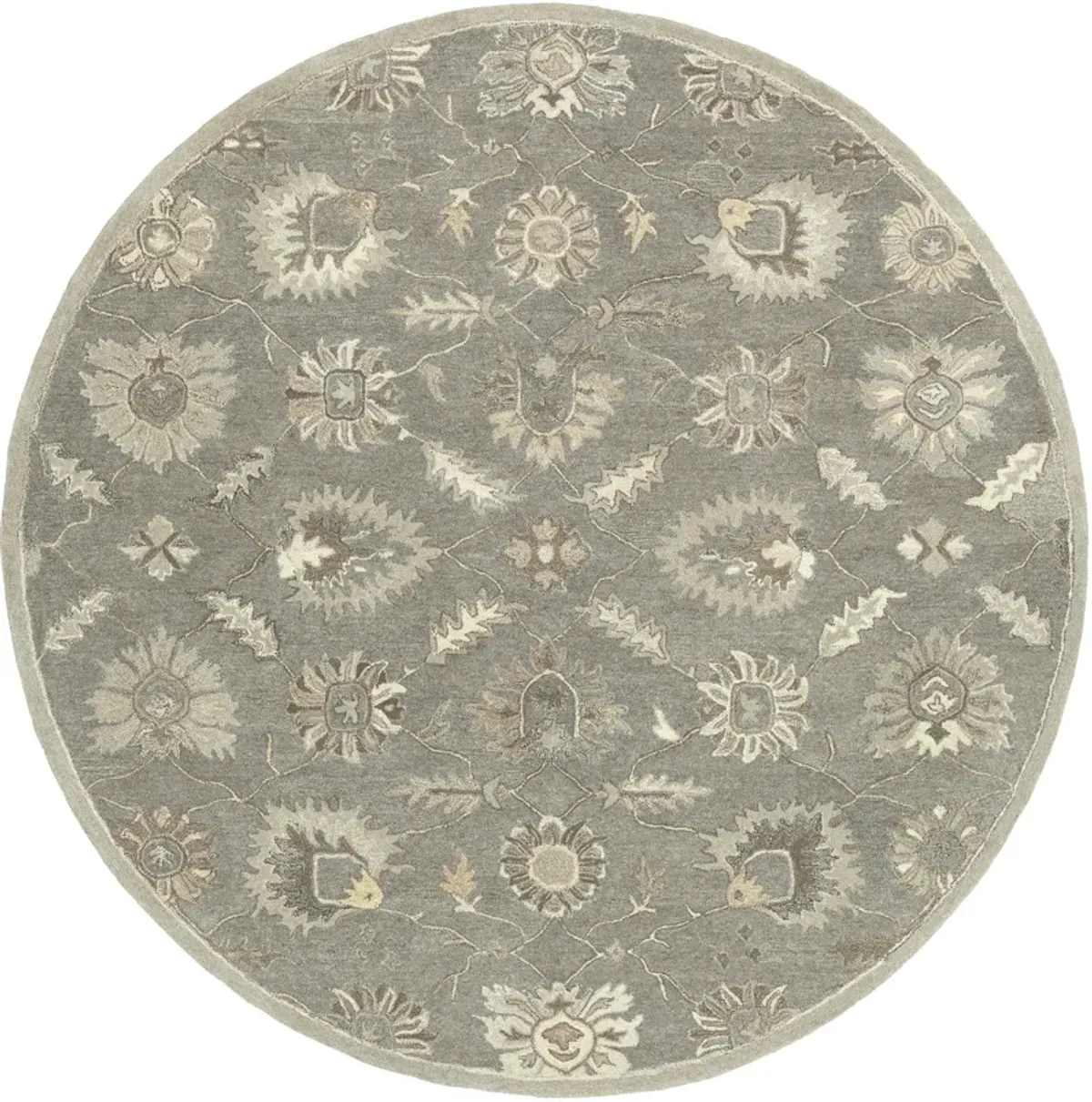 Caesar CAE-1199 6' Round Gray Rug