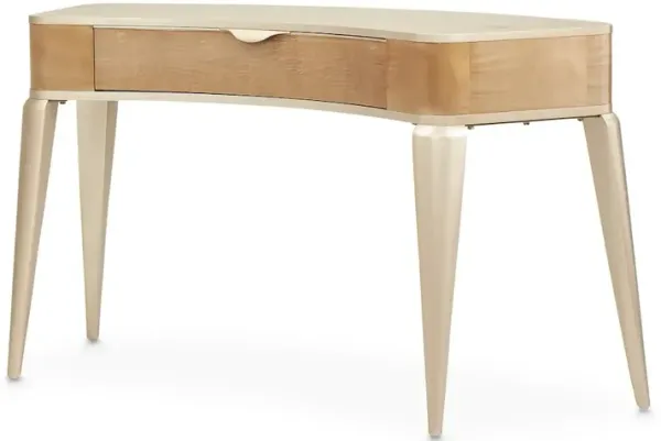 Michael Amini Malibu Crest Vanity Desk - Blush