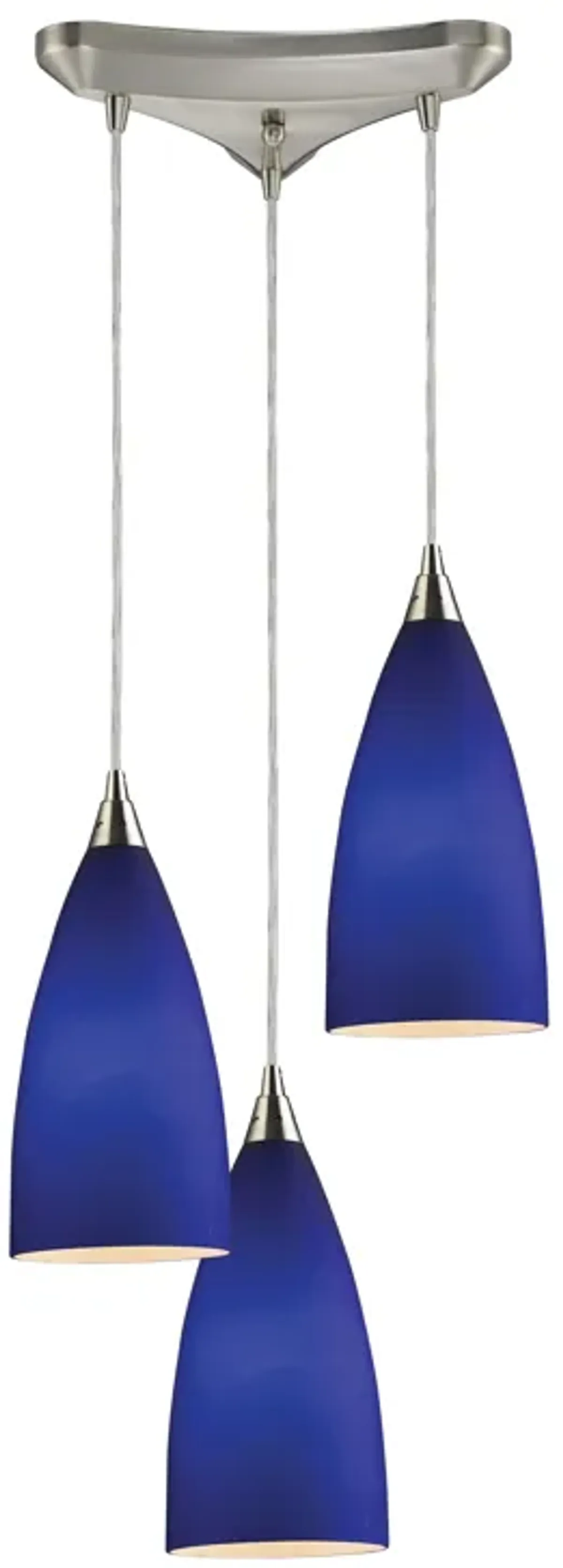 Vesta Blue Triangular Pendant