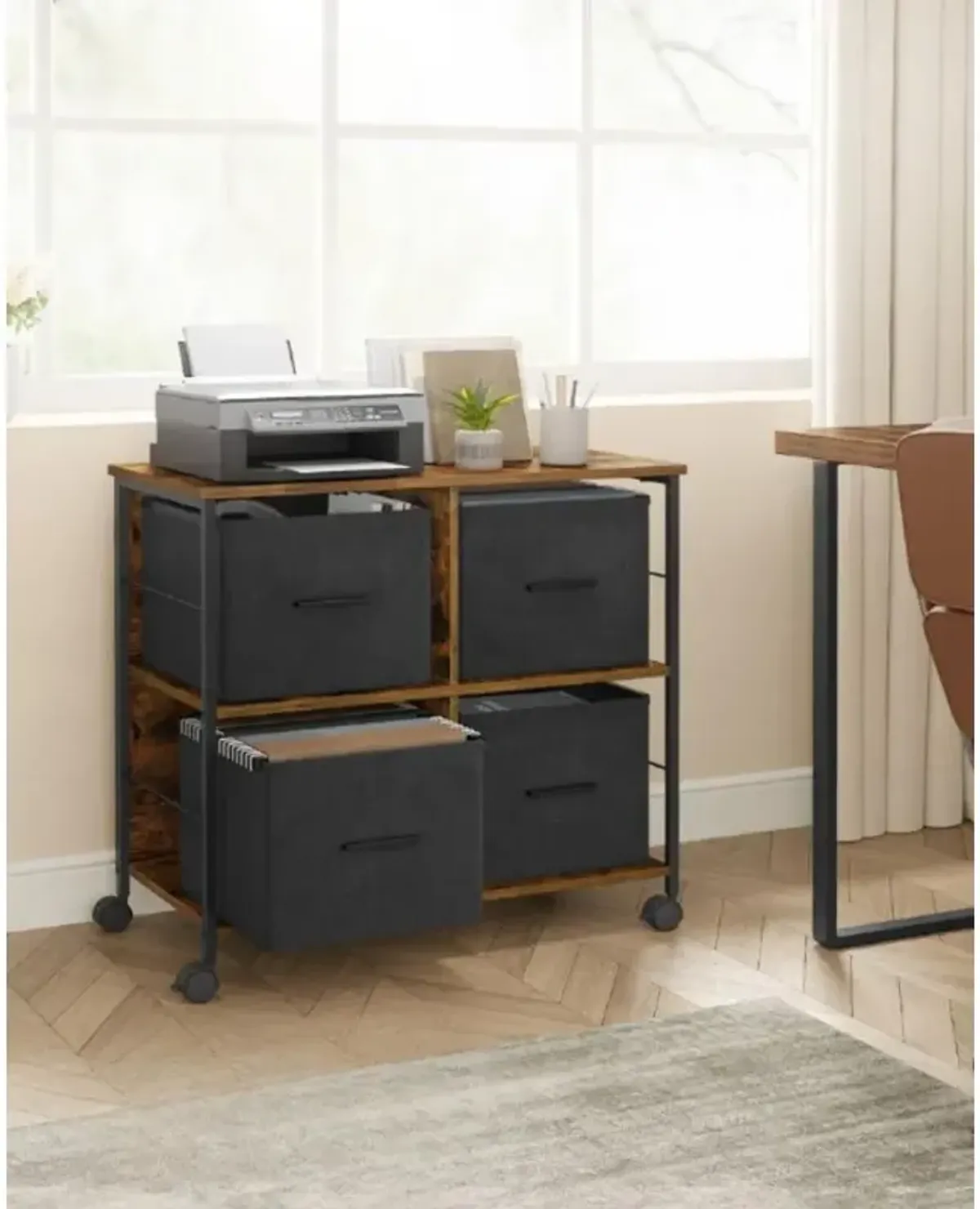 4-Drawer File Cabinet for Versatile Office Storage and Organization