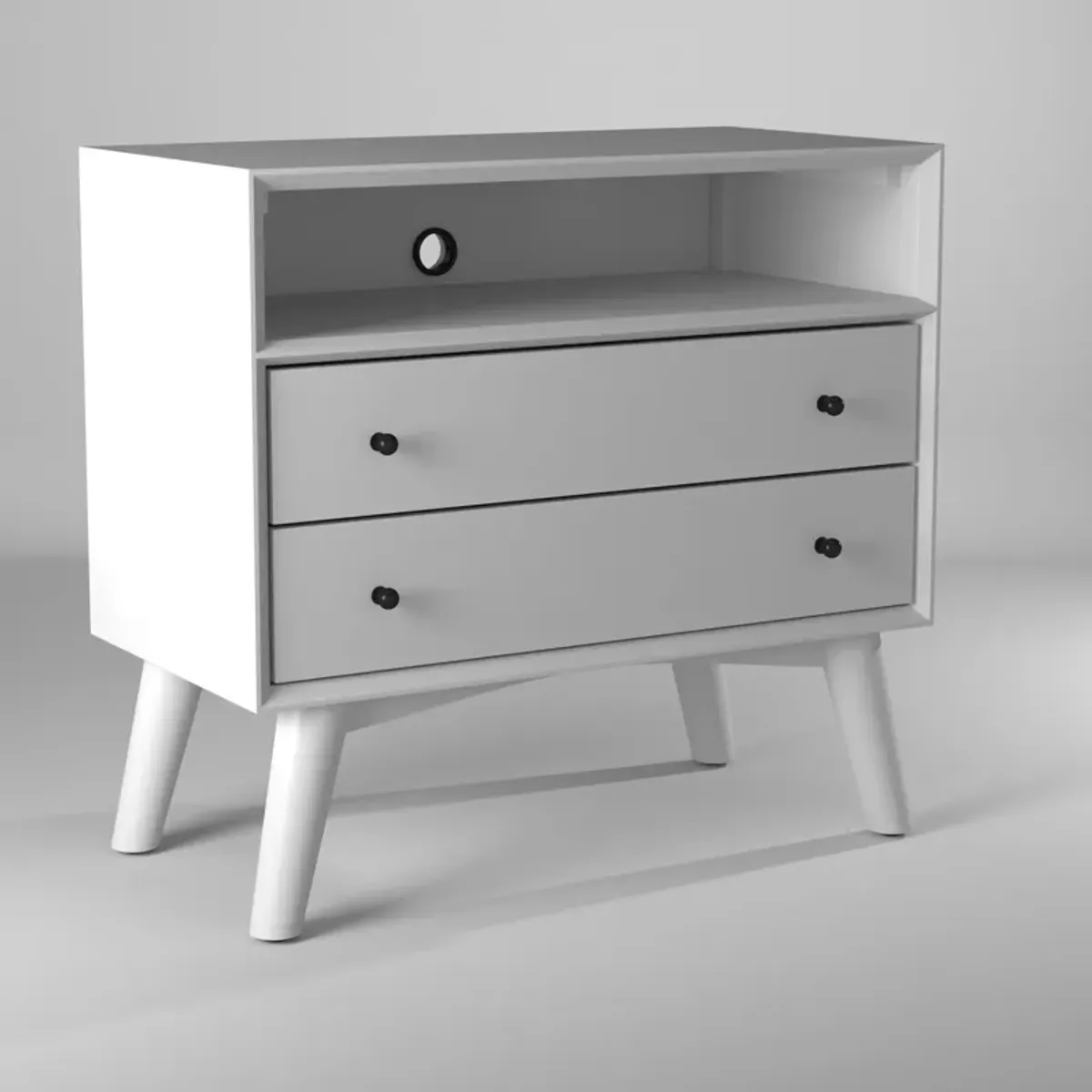 Flynn Large Nightstand, White