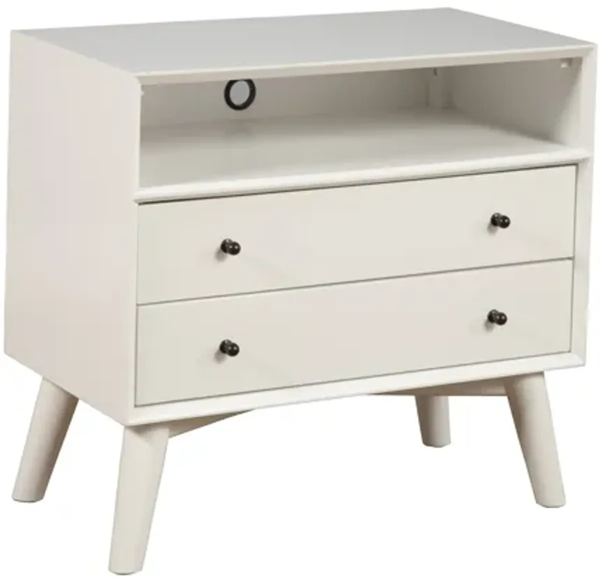 Flynn Large Nightstand, White