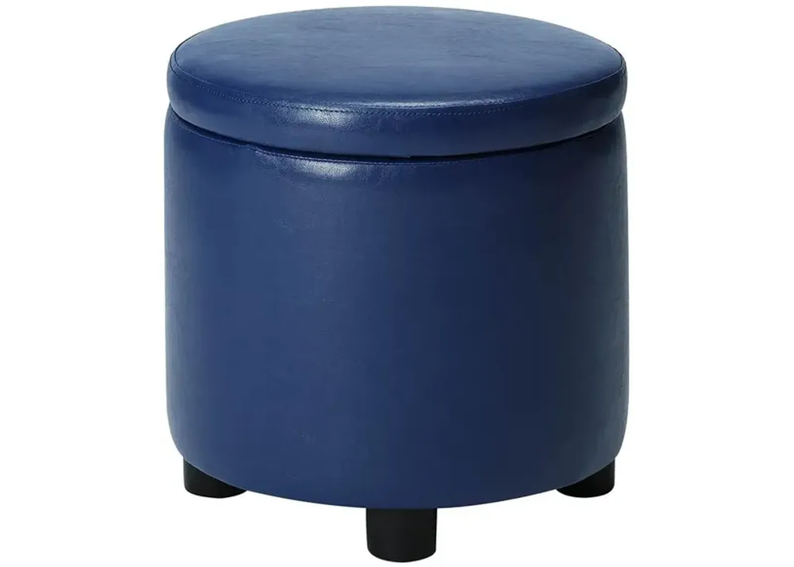 Convience Concept, Inc. Designs 4 Comfort Round Accent Storage Ottoman with Reversible Tray Lid