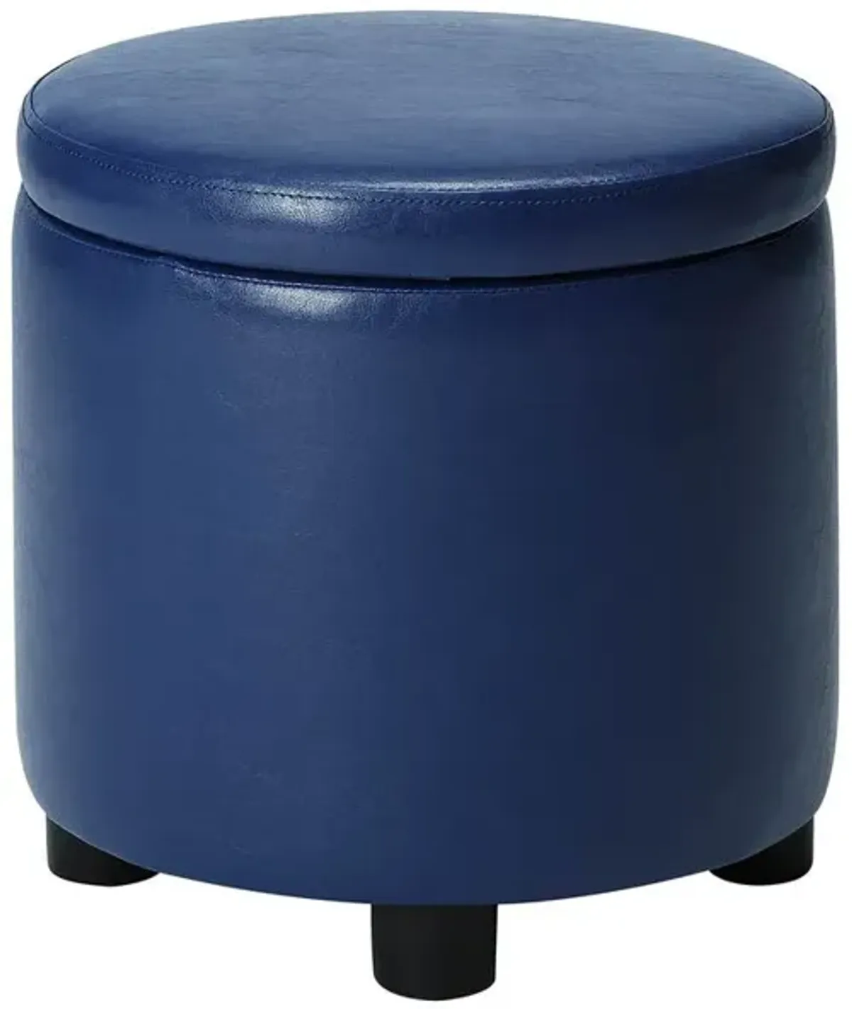 Convience Concept, Inc. Designs 4 Comfort Round Accent Storage Ottoman with Reversible Tray Lid