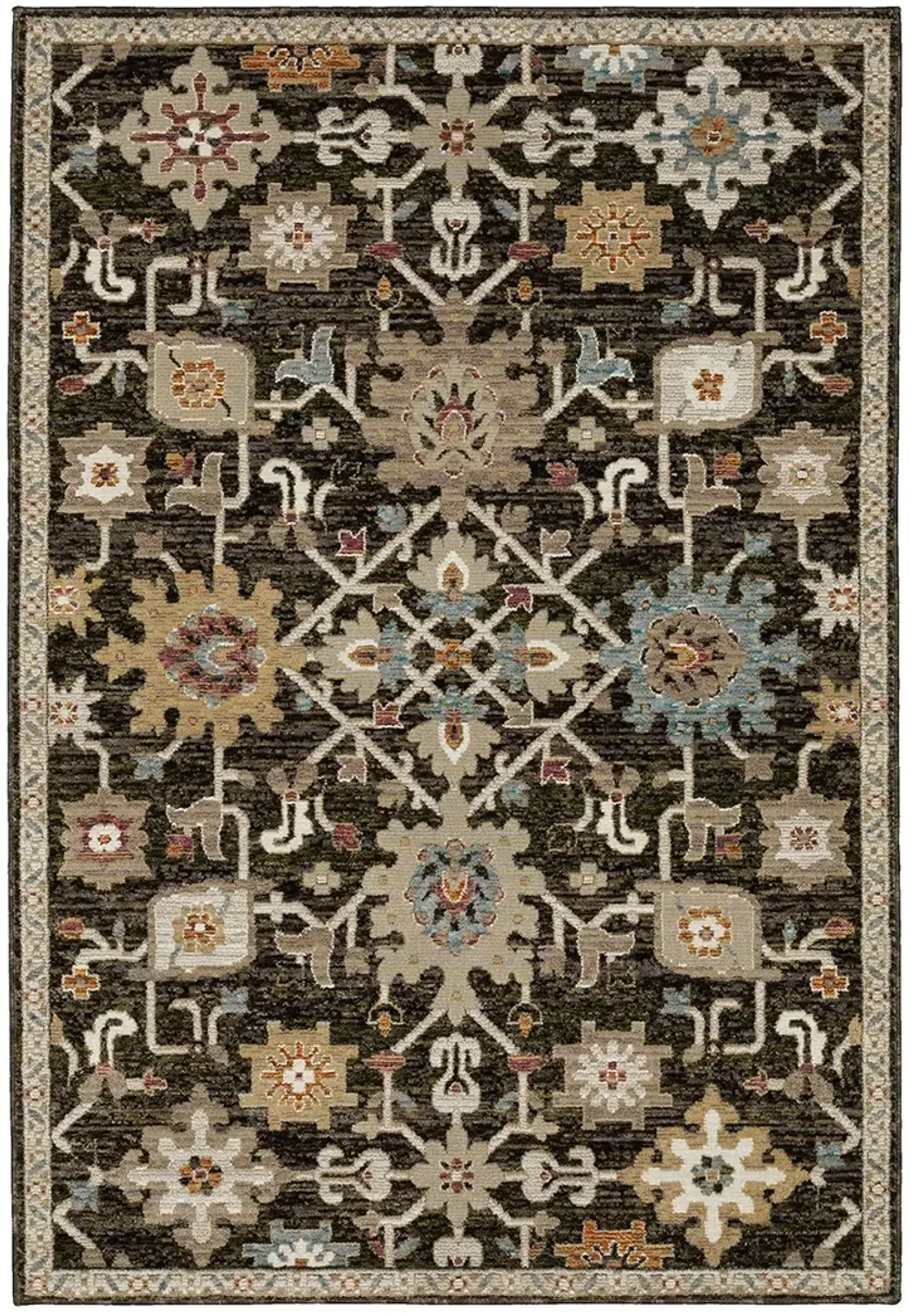 Andorra 2'6" x 12' Brown Rug