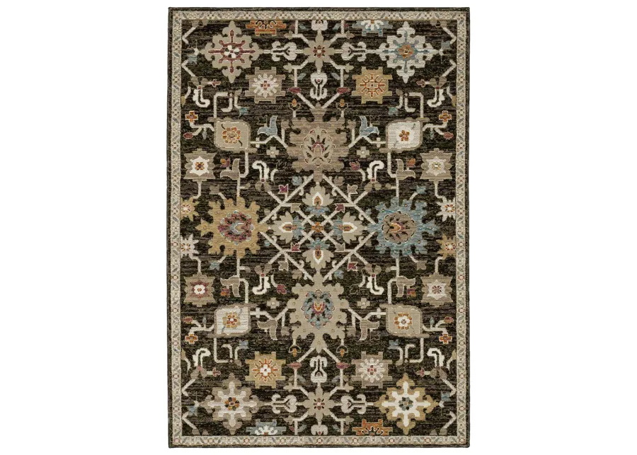 Andorra 2'6" x 12' Brown Rug