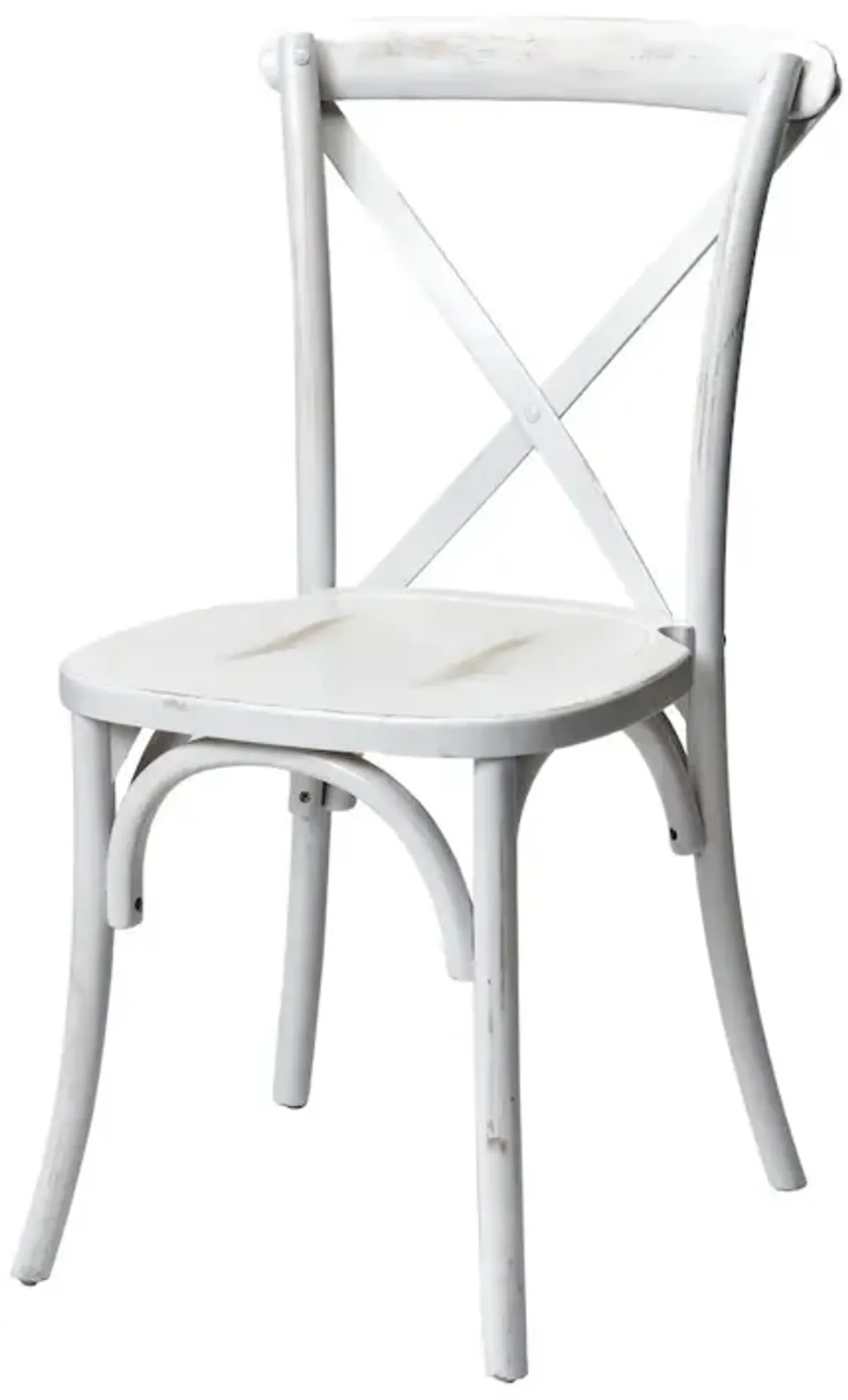 Commerical Seating Products White Wash Crossback Dining Chairs