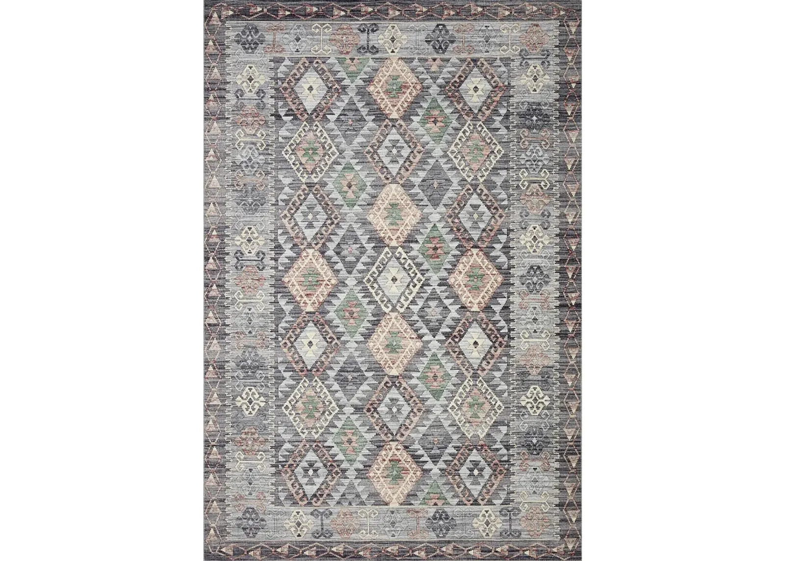 Zion ZIO01 Grey/Multi 8'6" x 11'6" Rug