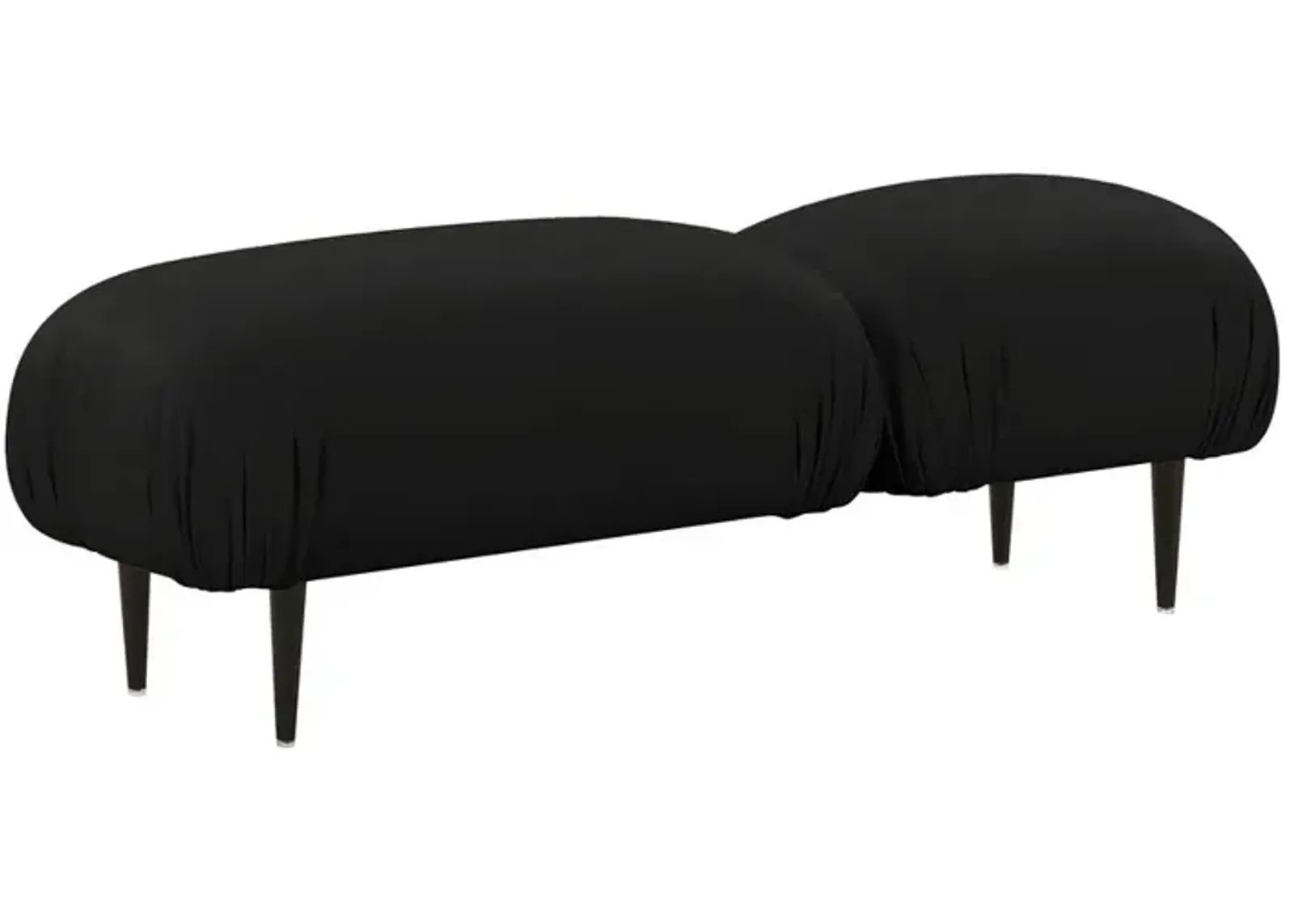 Belen Kox Black Vegan Leather Bench, Belen Kox