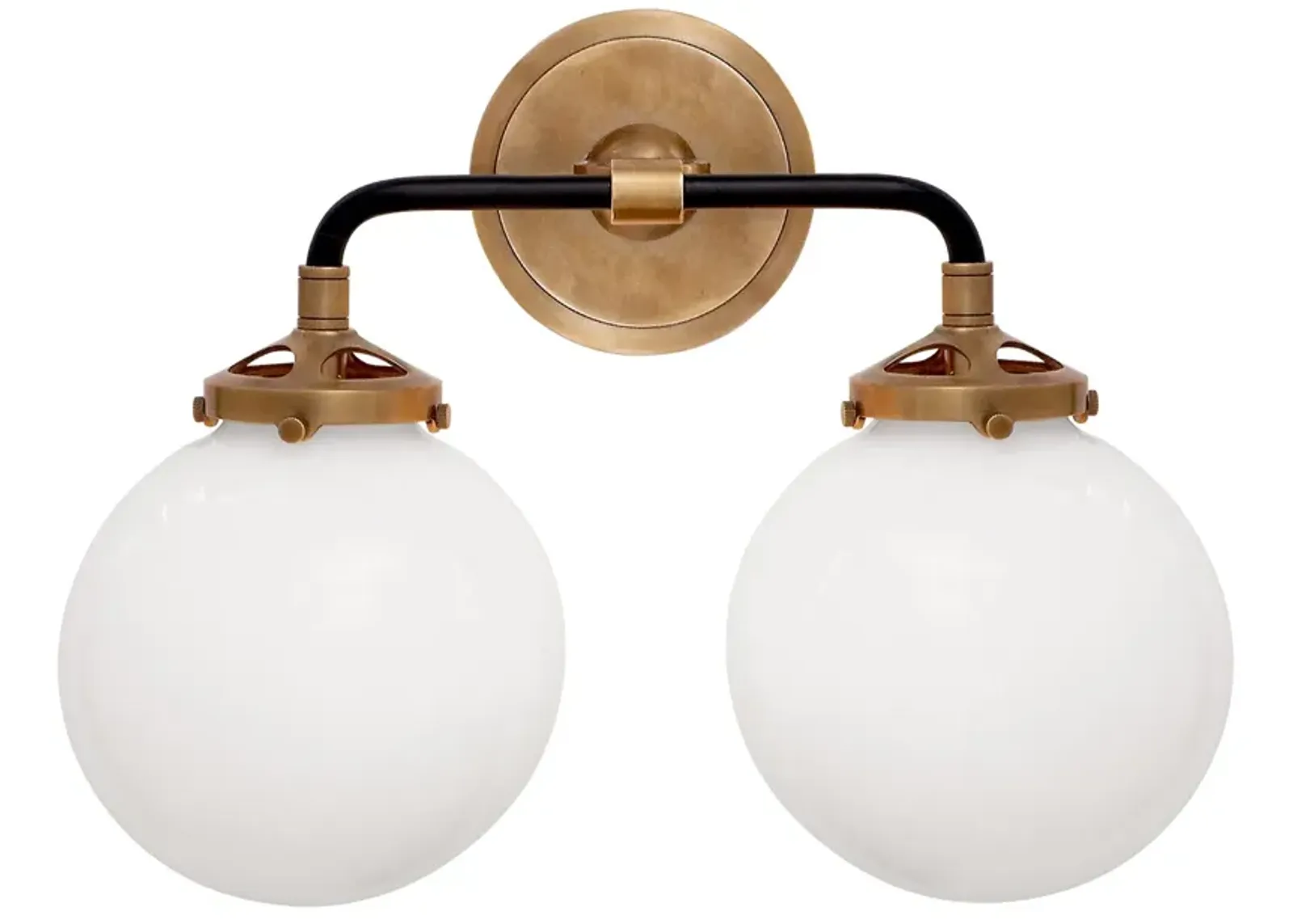 Bistro Double Light Curved Sconce