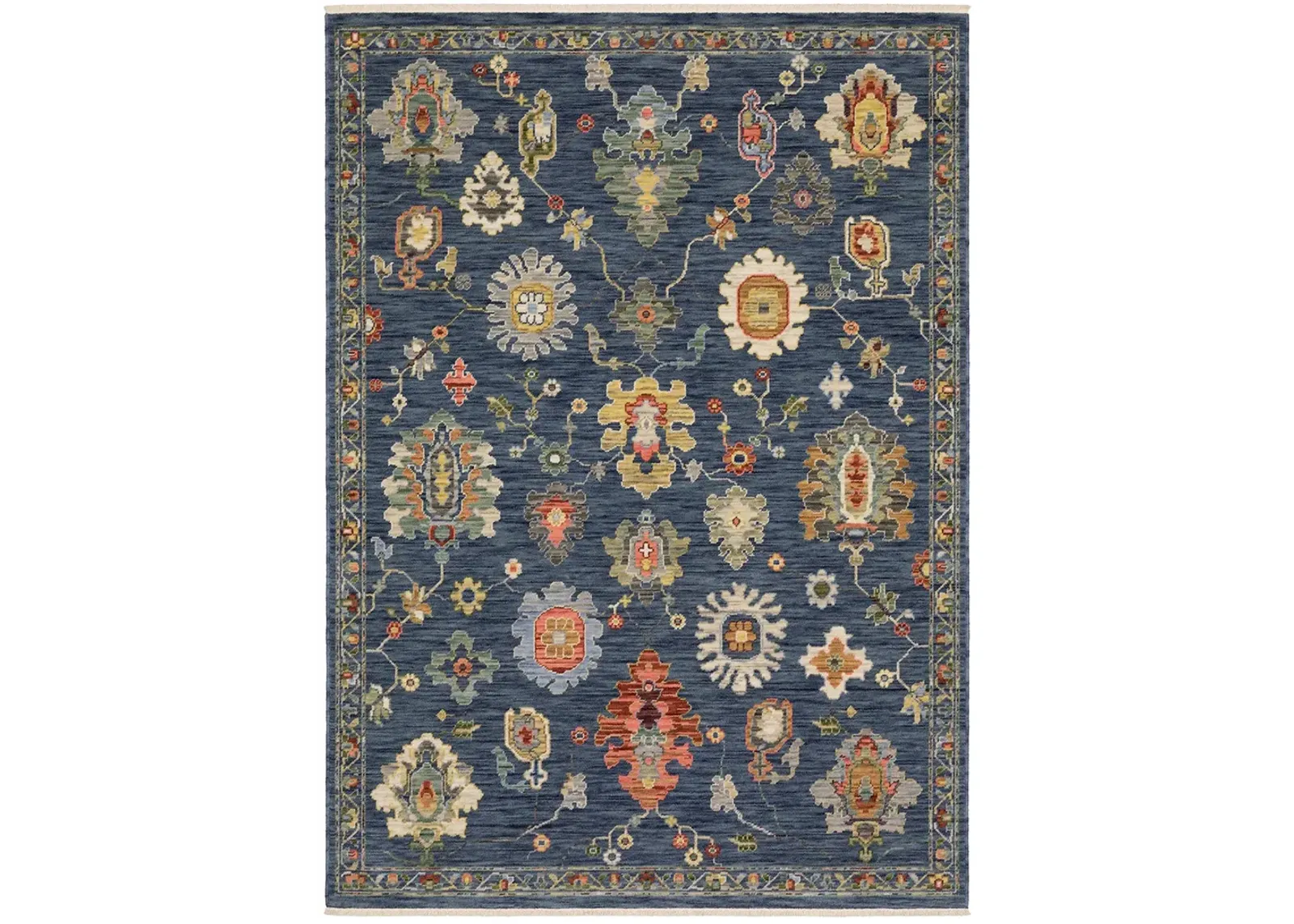 Lucca 5'3" x 7'6" Blue Rug