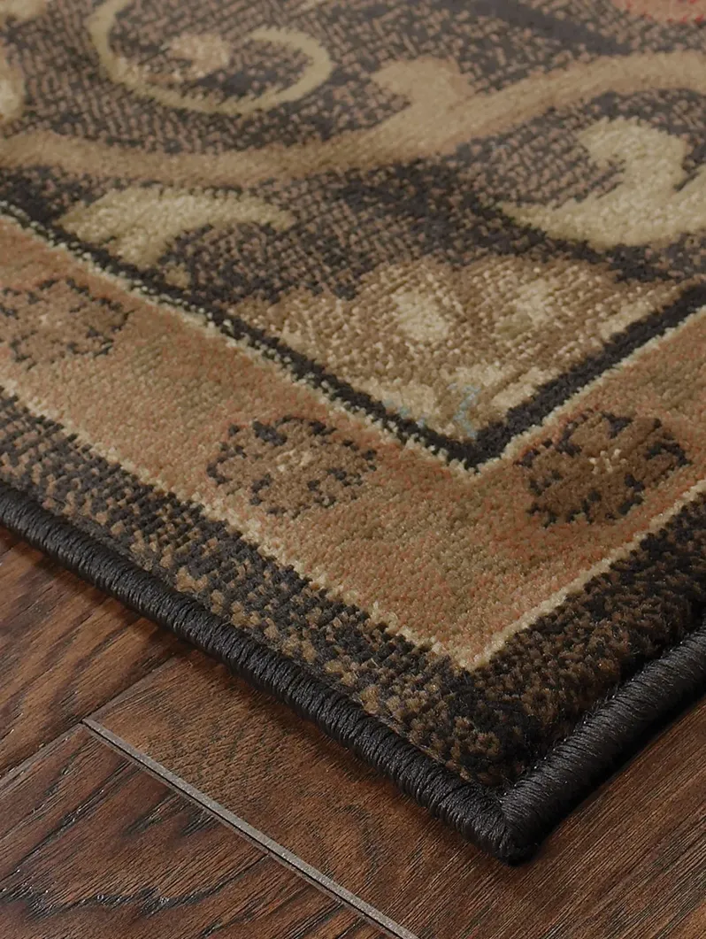 Hudson 1'10" x 7'6" Brown Rug