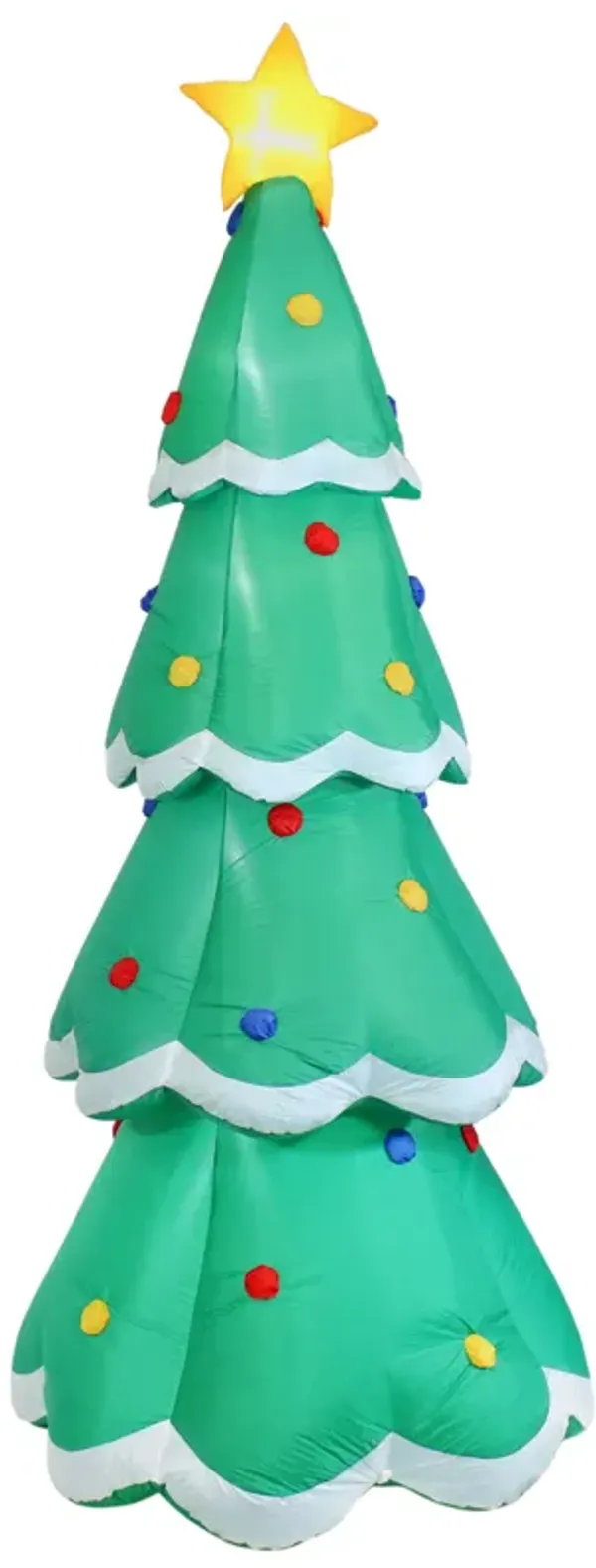 Sunnydaze Towering Green Christmas Tree Inflatable Yard Decoration - 9.5 ft
