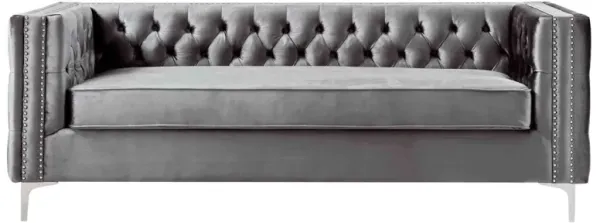 Inspired Home Clarinda Velvet Sofa