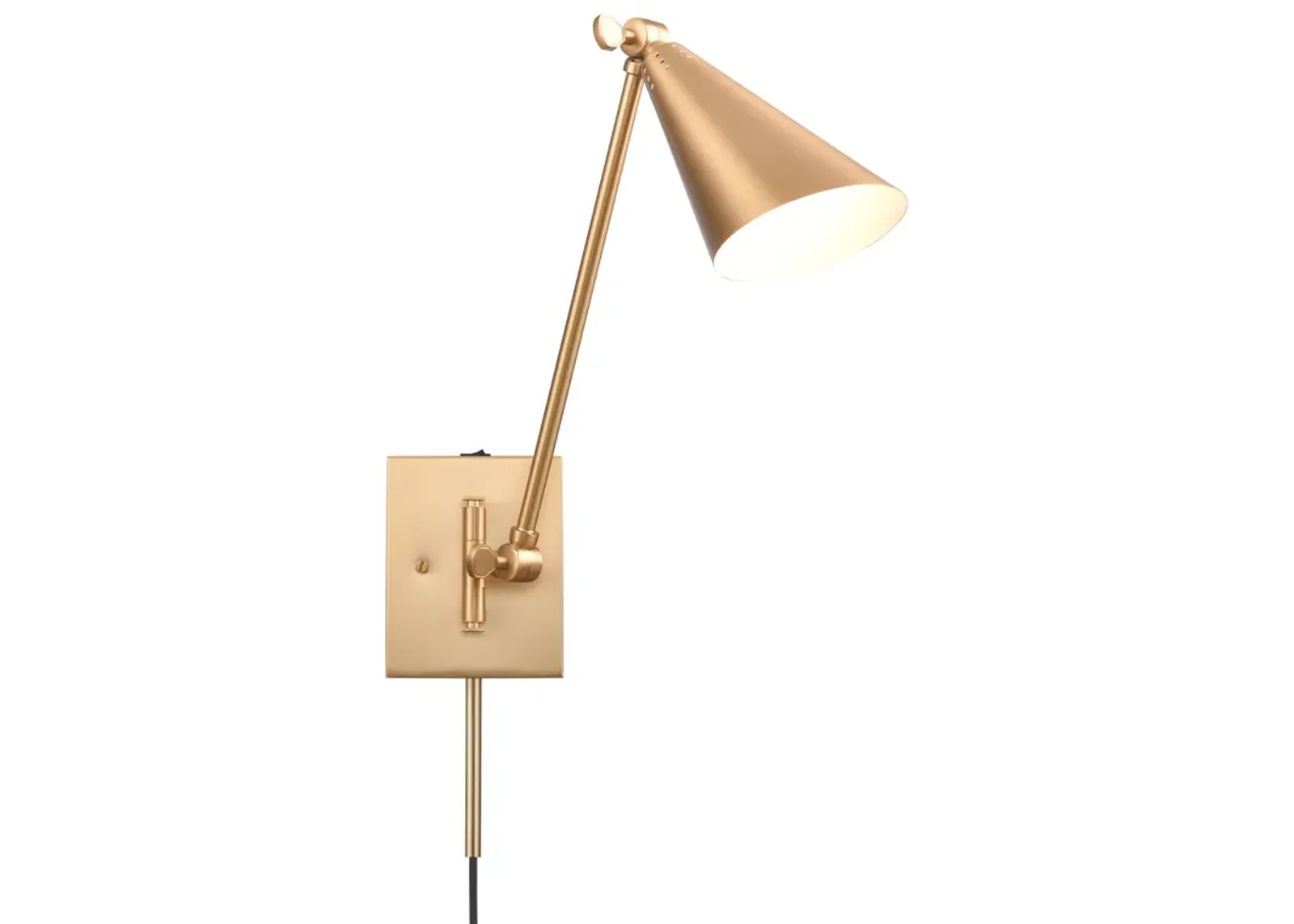 Whitmire 10.5'' High 1-Light Gold Sconce