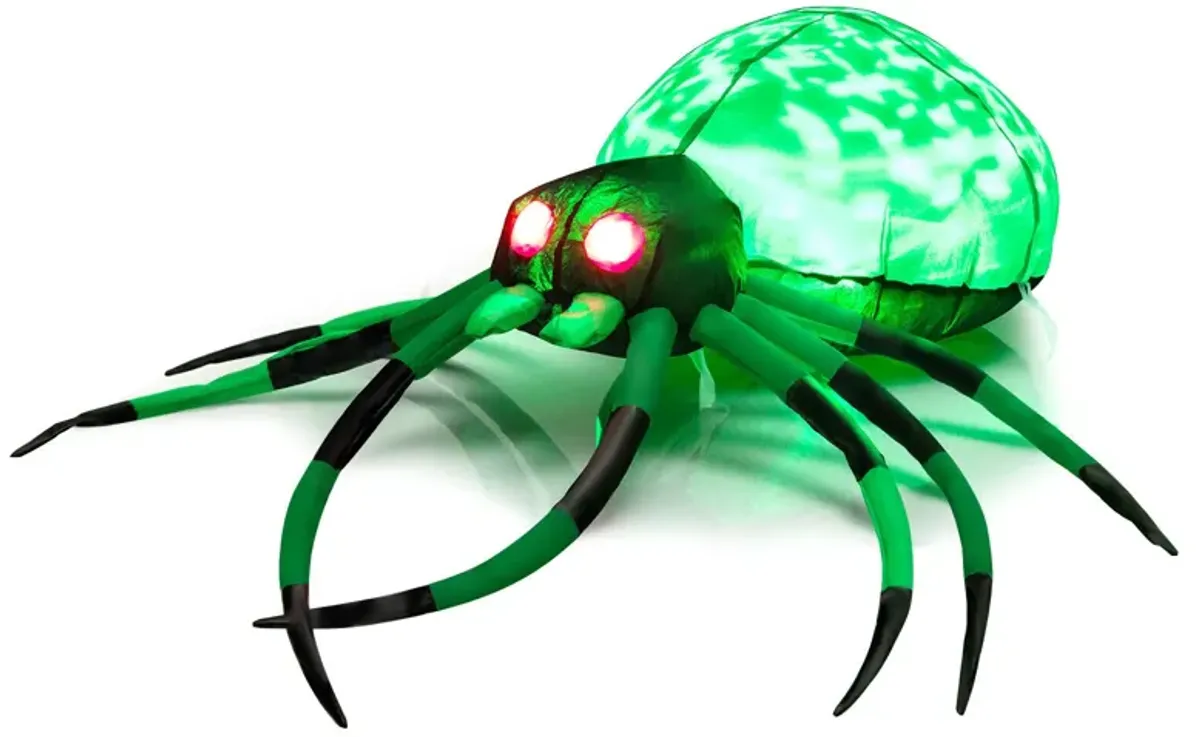 Halloween Inflatable Creepy Spider – Spooky Outdoor Decoration for Yard or Garden