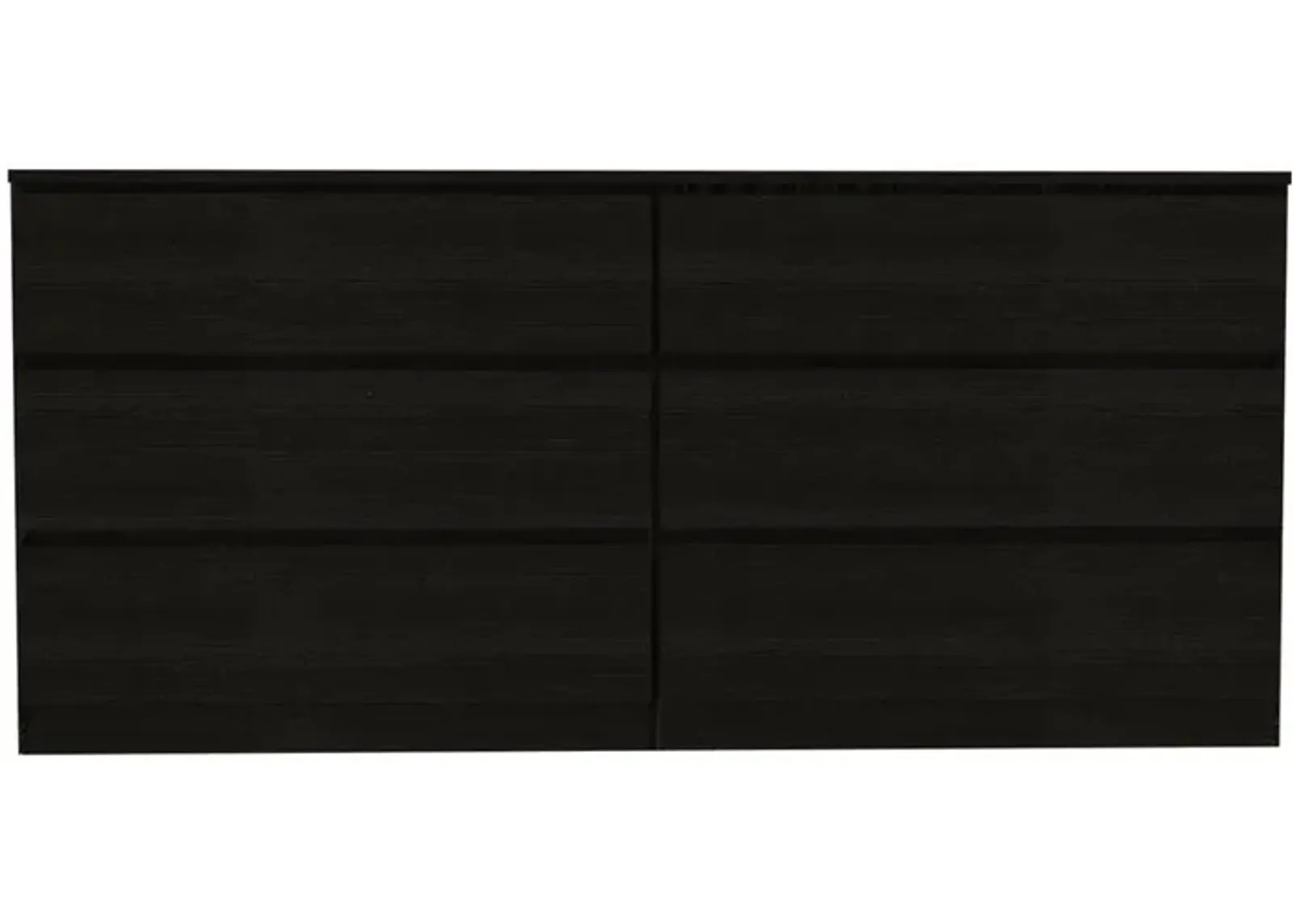 Cocora 6 Drawer Double Dresser - Black