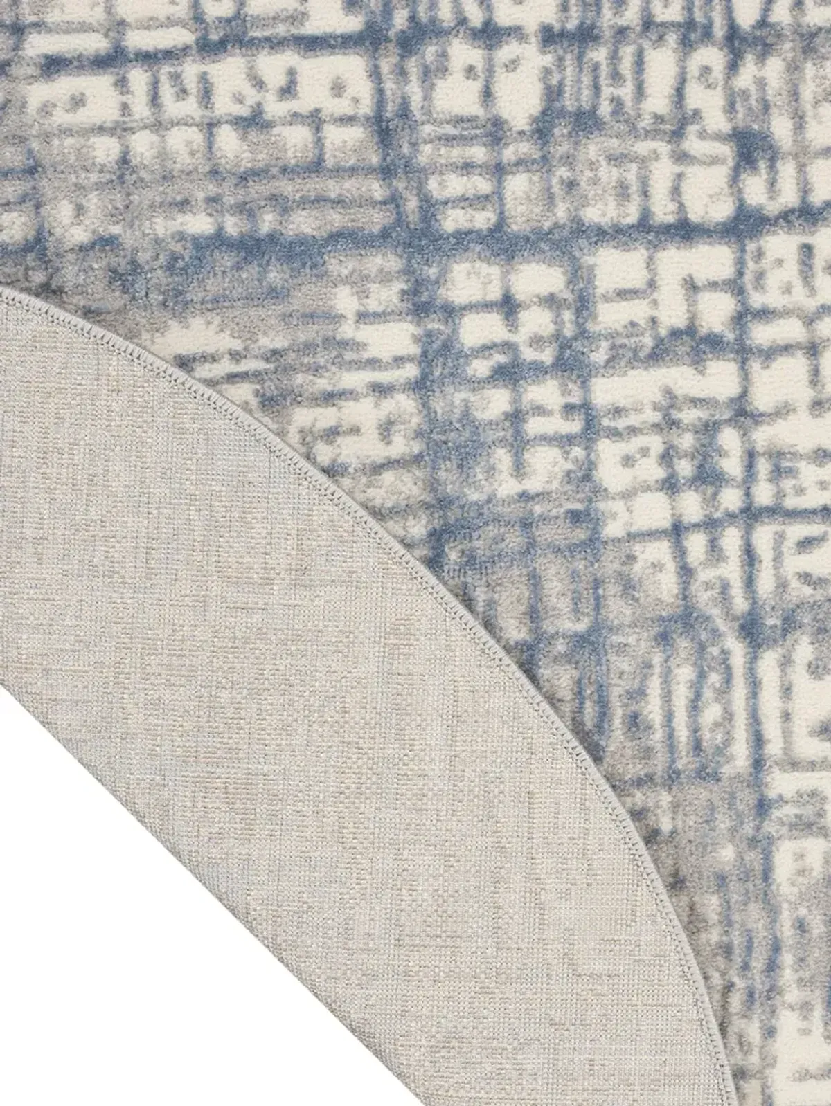 CK950 Rush CK950 Ivory/Blue 4' x Round Rug