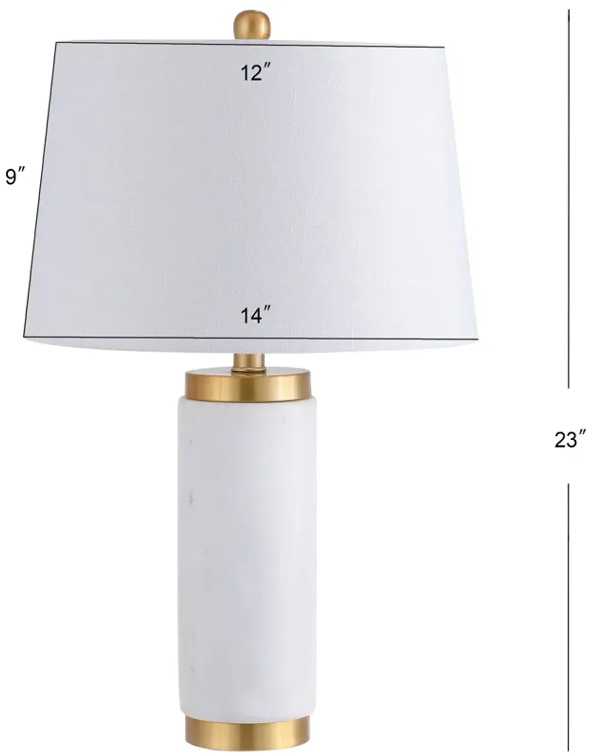 Adams Marble LED Table Lamp