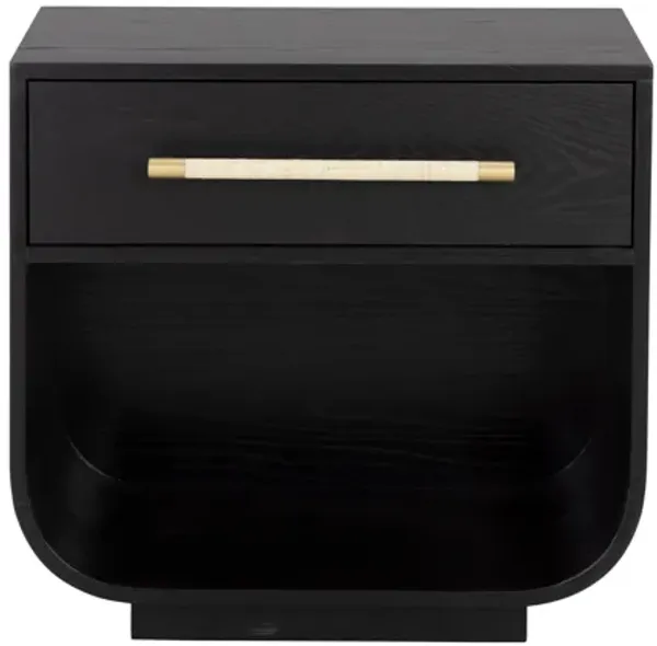 Tarrant Black Nightstand