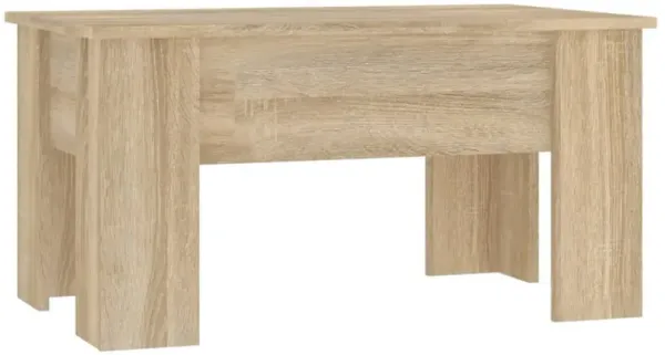 vidaXL Coffee Table Sonoma Oak 31.1"x19.3"x16.1" Engineered Wood