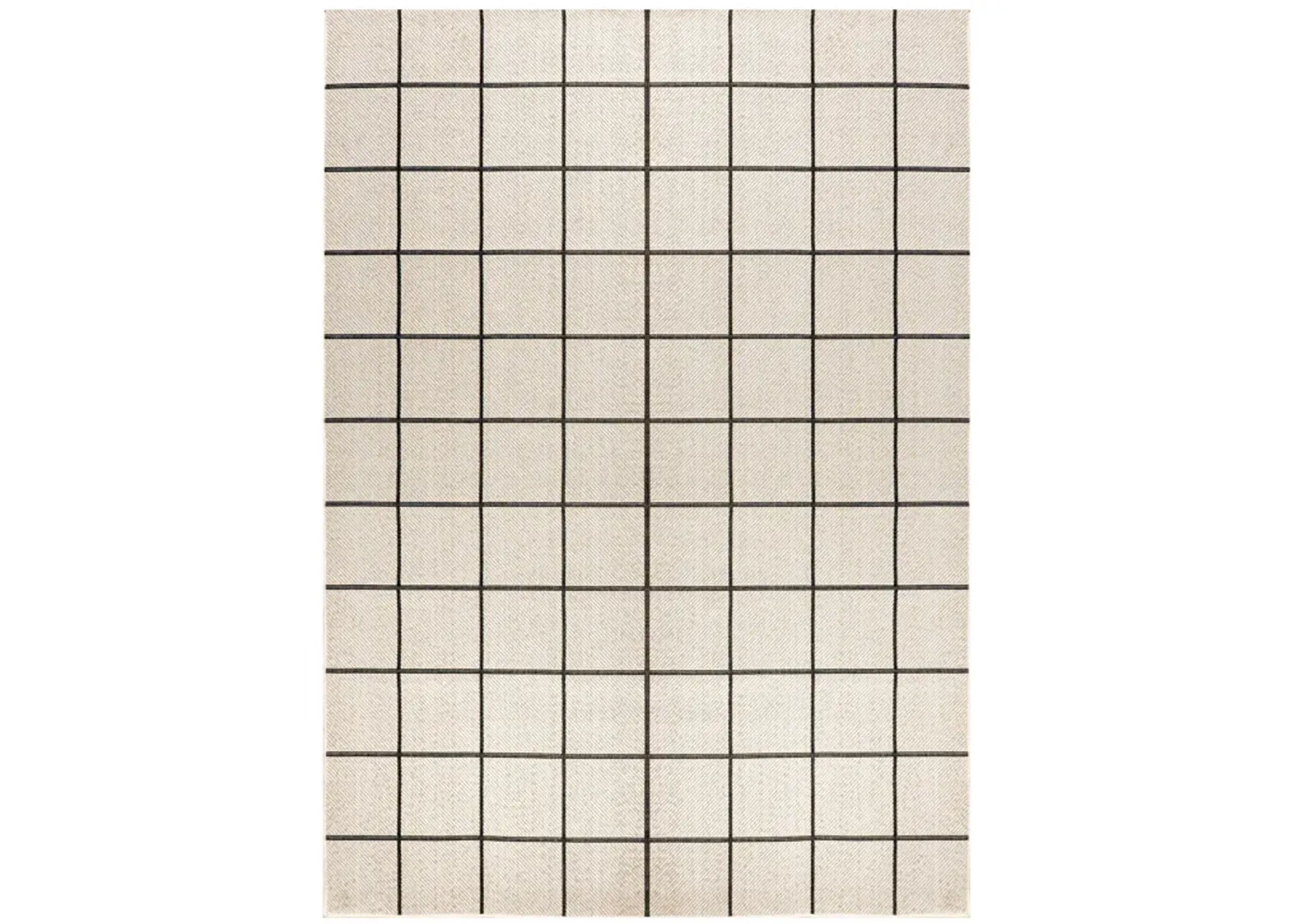 Grid Modern Squares Indoor/Outdoor Area Rug