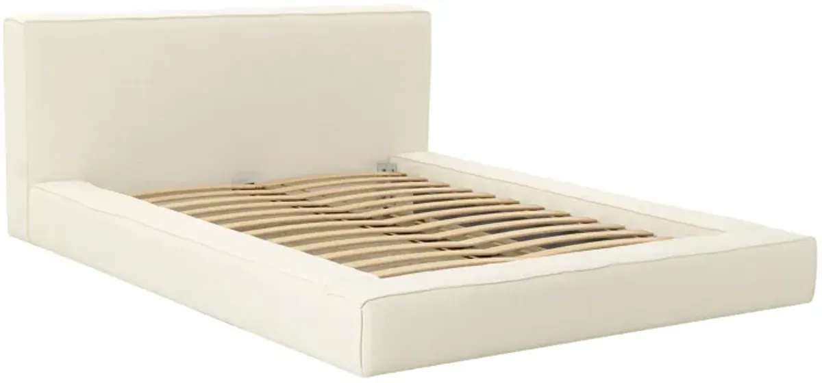 Olafur Cream Linen King Bed