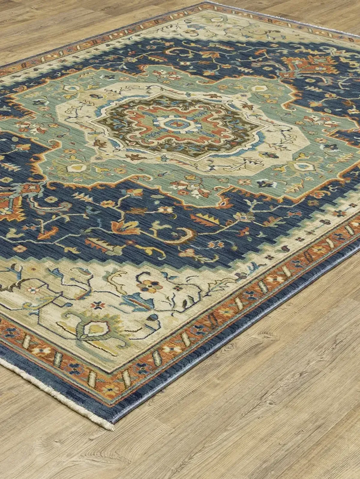 Francesca 2'3" x 7'6" Blue Rug