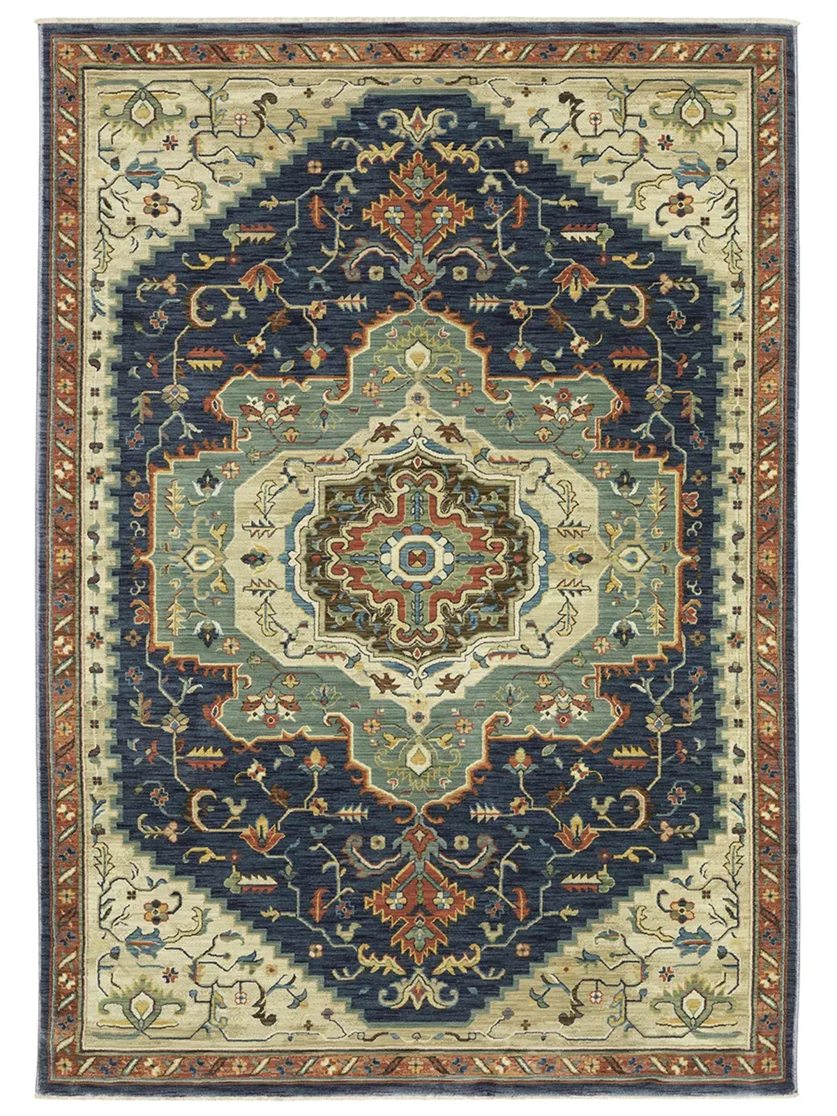 Francesca 2'3" x 7'6" Blue Rug