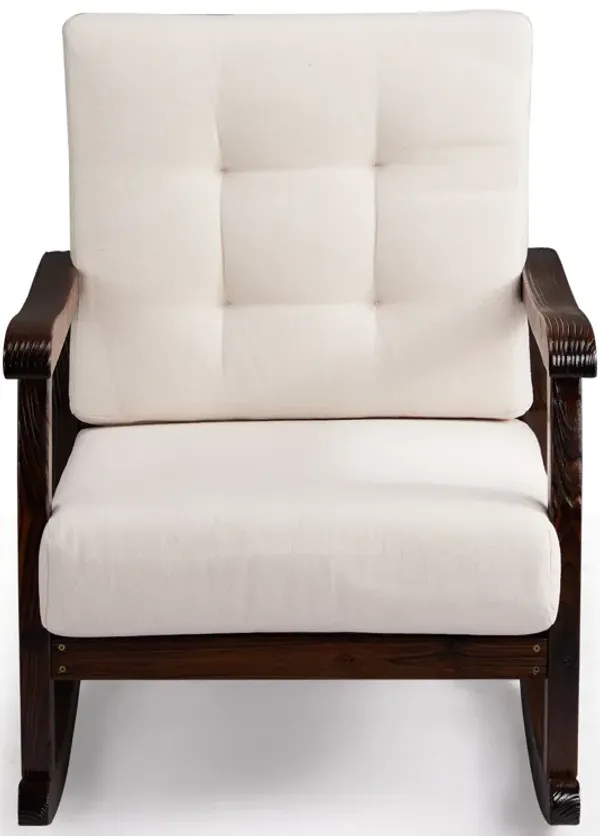Outdoor Rocking Chair Weather-Resistant Patio Rocker for Porch & Garden Relaxation