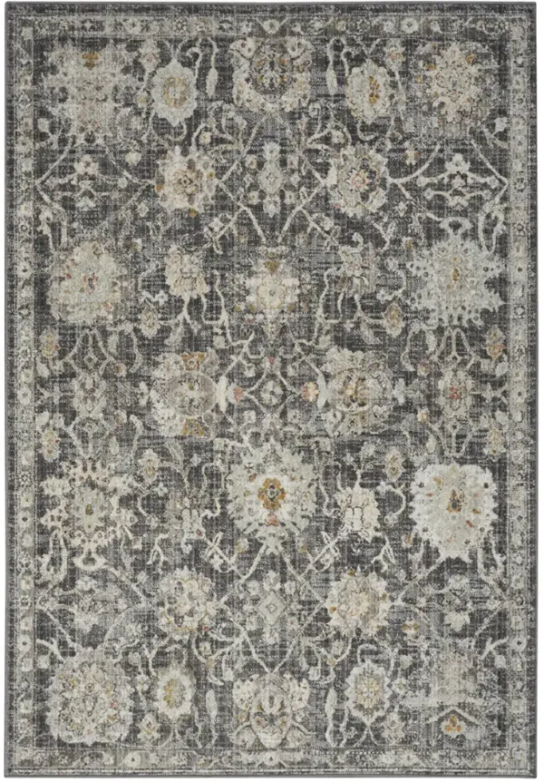 Oushak Home OUS01 Charcoal 6' x 9' Rug
