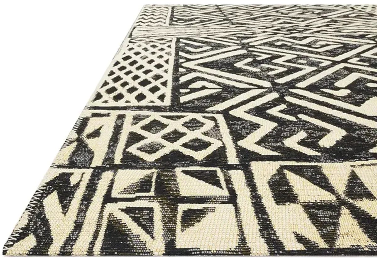 Mika MIK13 Ivory/Black 6'7" x 9'4" Rug