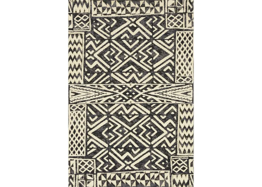 Mika MIK13 Ivory/Black 6'7" x 9'4" Rug