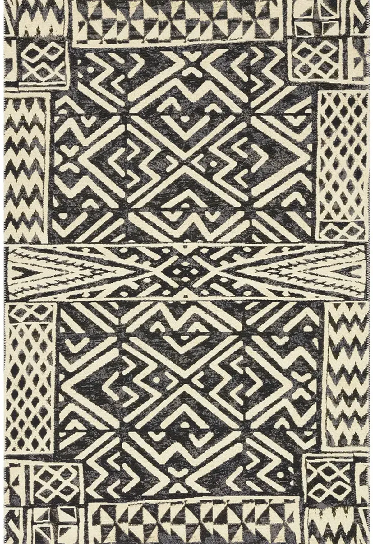 Mika MIK13 Ivory/Black 6'7" x 9'4" Rug