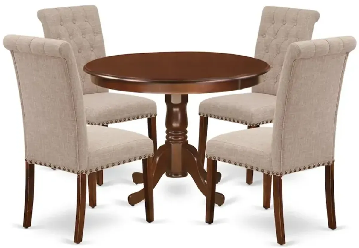 Dining Room Set Mahogany, HLBR5-MAH-04