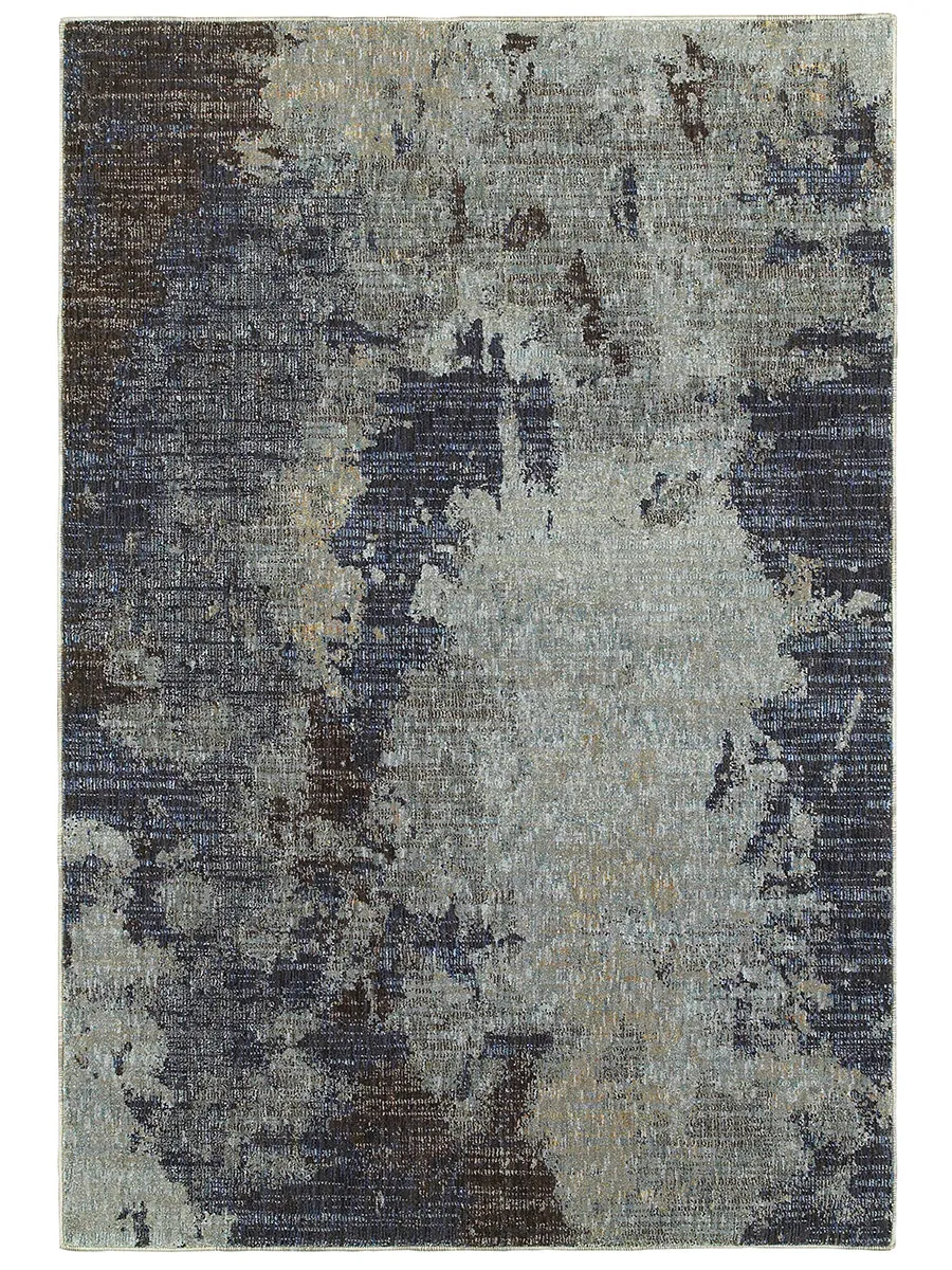 Evolution 6'7" x 9'6" Navy Rug