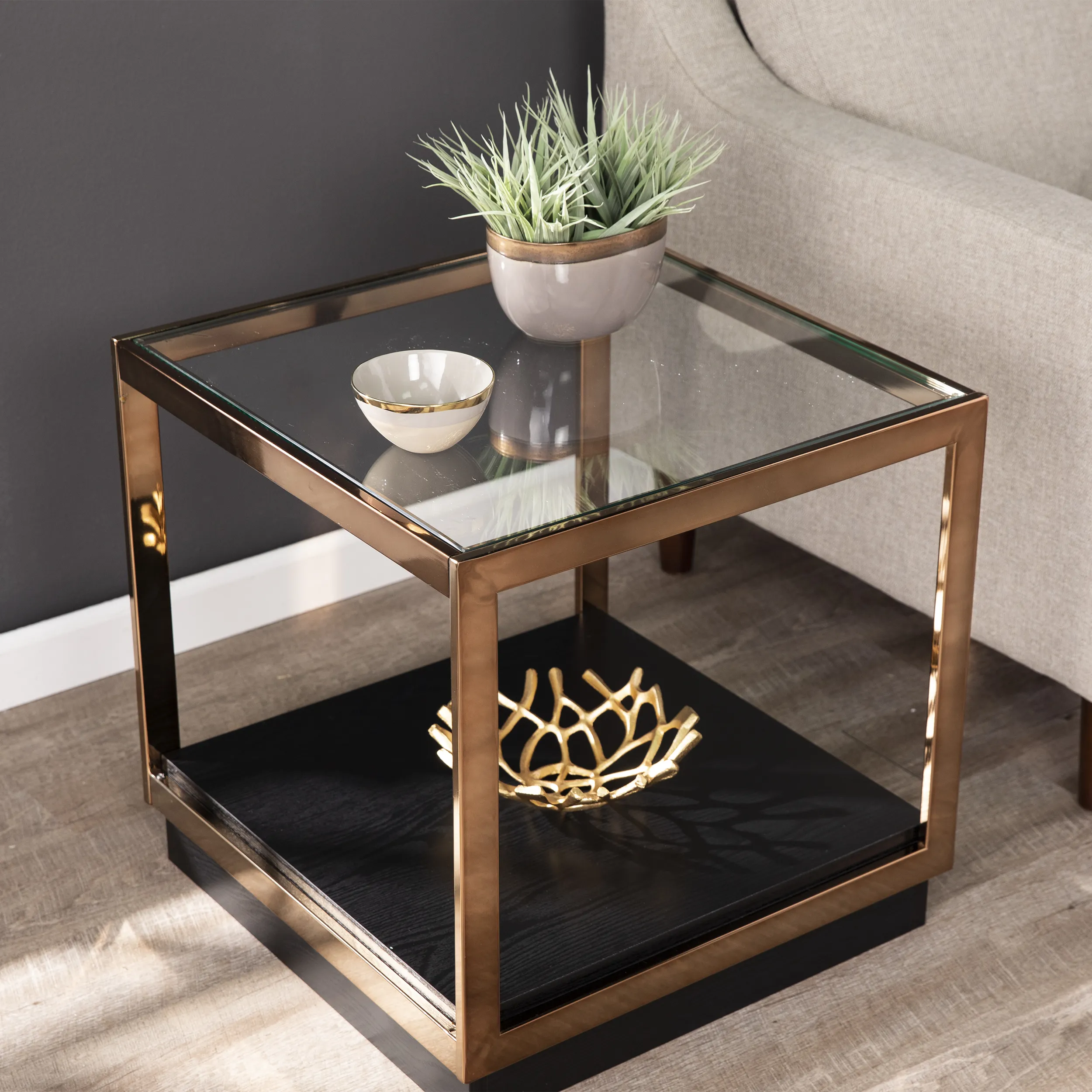 Bedfordshire Square End Table