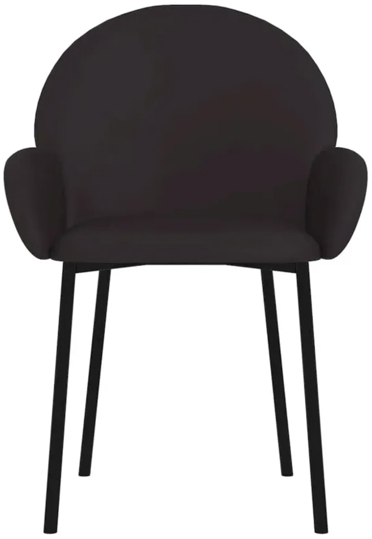 Dining Chairs 2 pcs Black Faux Leather