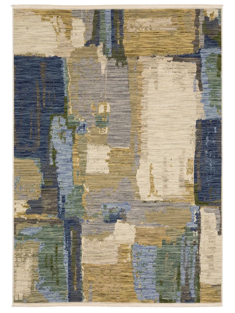 Soleri 2'6" x 12' Blue Rug