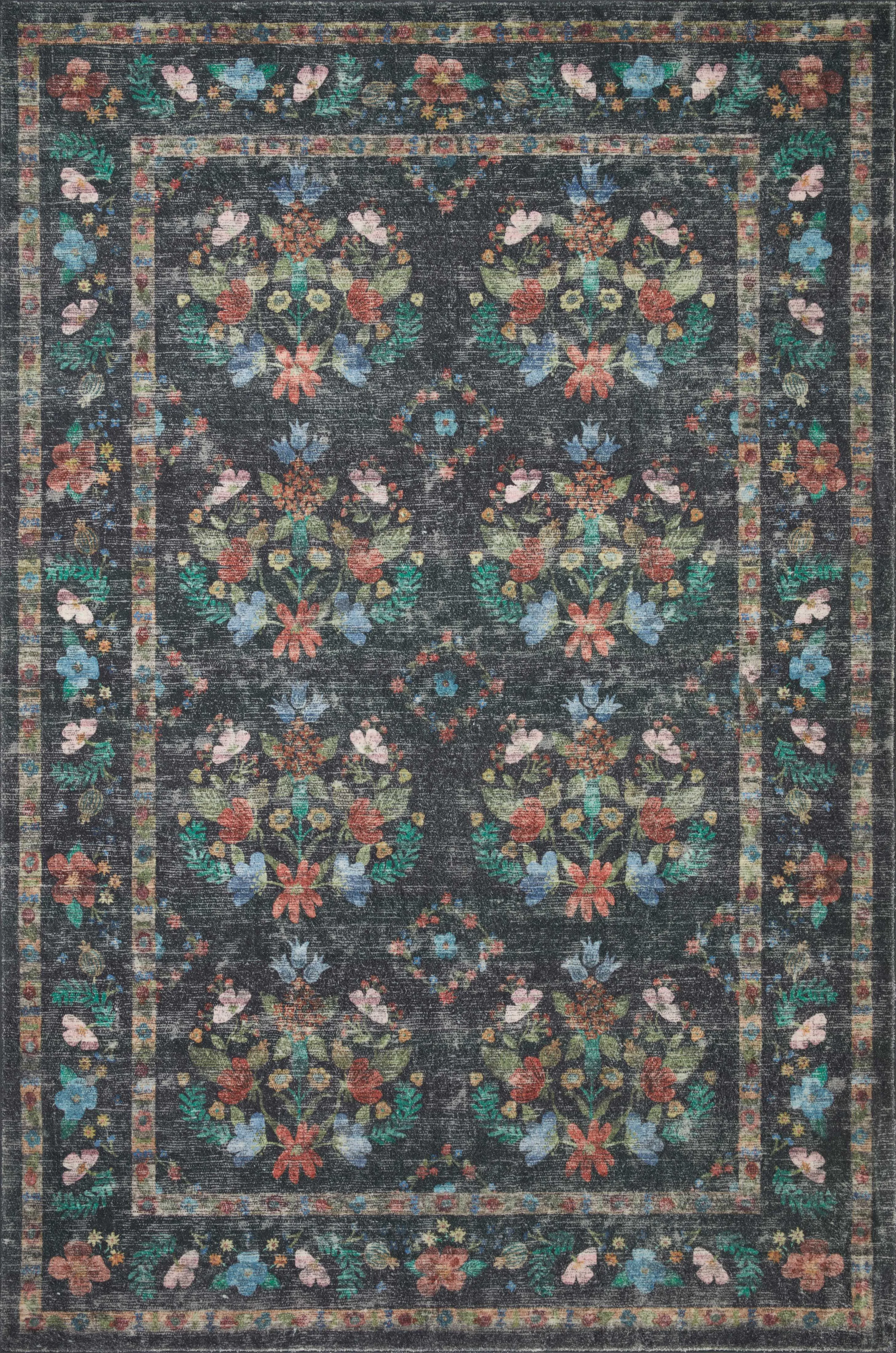 Courtyard COU04 Charcoal 7'6" x 9'6" Rug