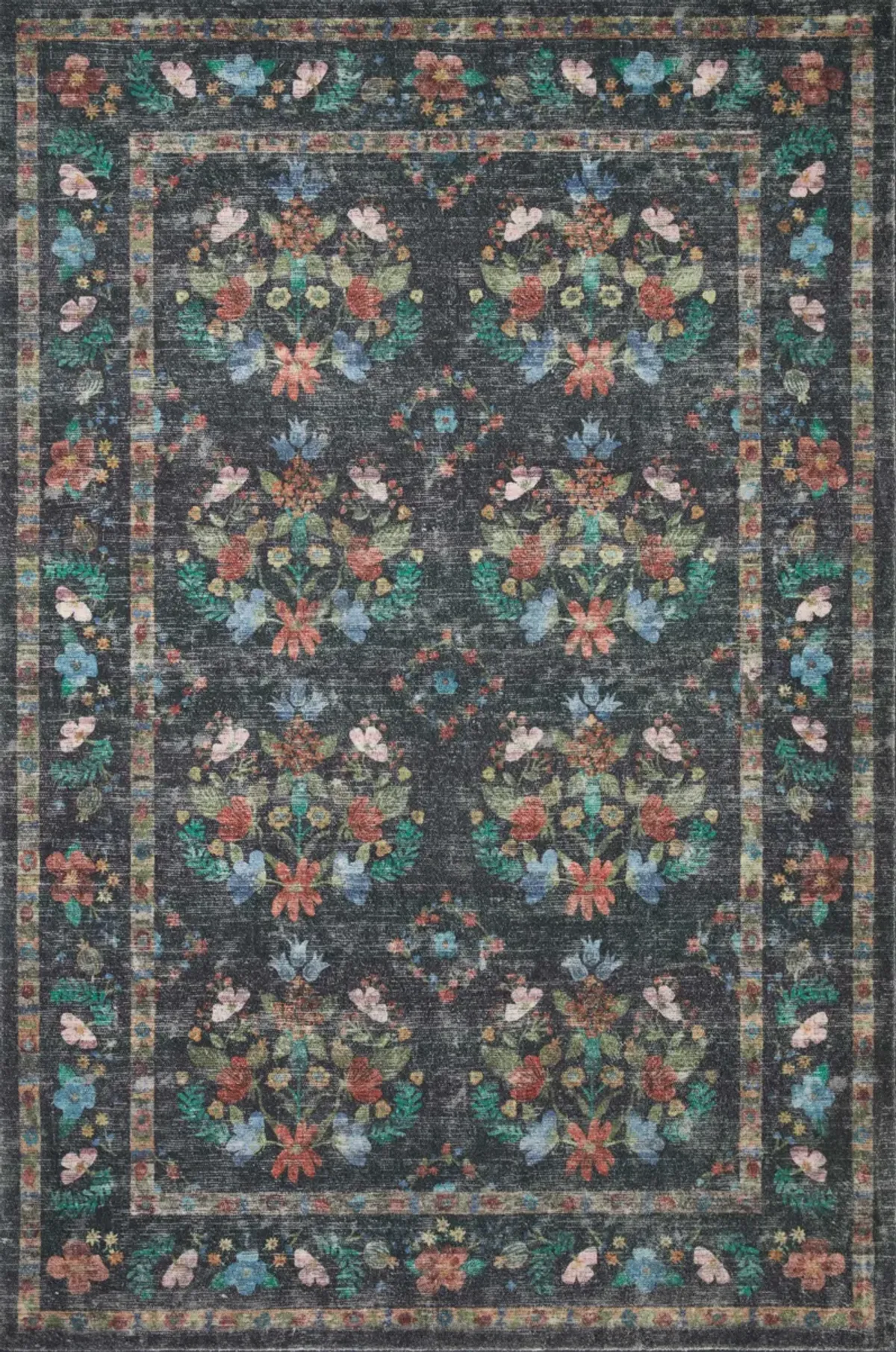 Courtyard COU04 Charcoal 7'6" x 9'6" Rug