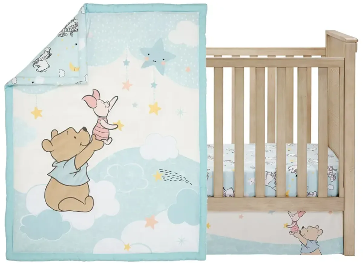 Bedtime Originals Starlight Pooh 3-Piece Crib Bedding Set - Blue, Animals