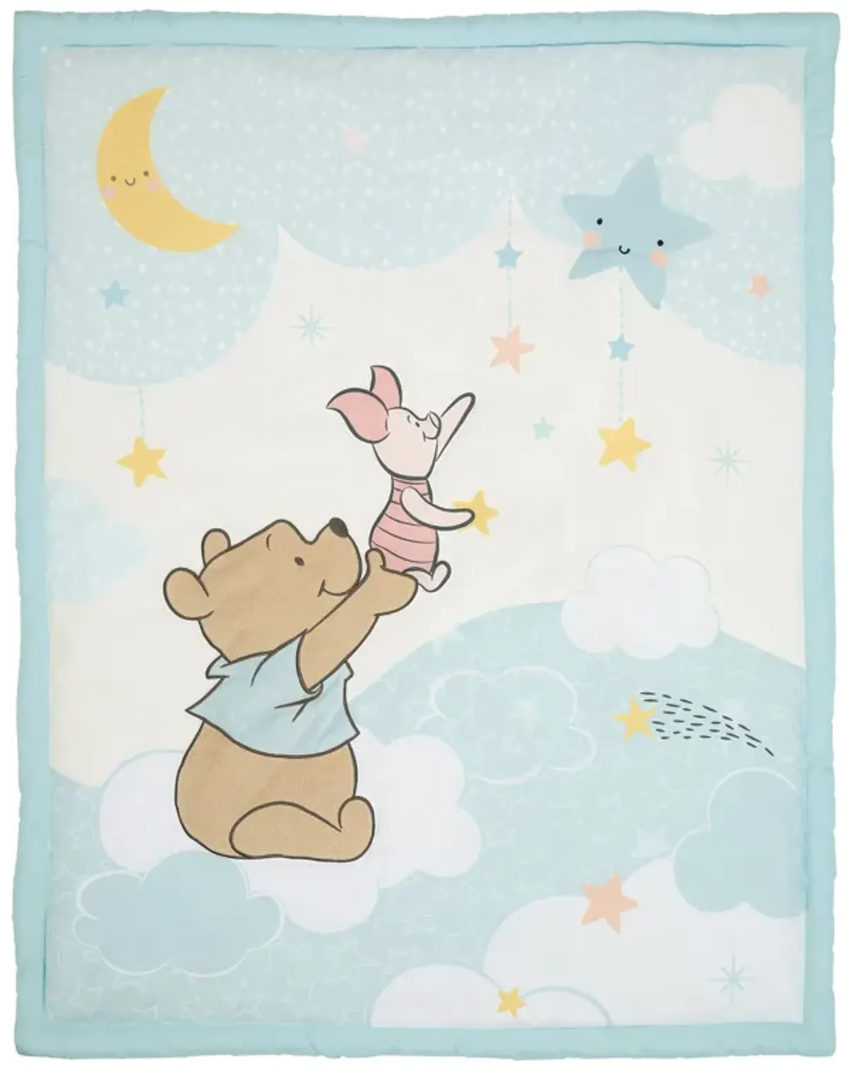 Bedtime Originals Starlight Pooh 3-Piece Crib Bedding Set - Blue, Animals