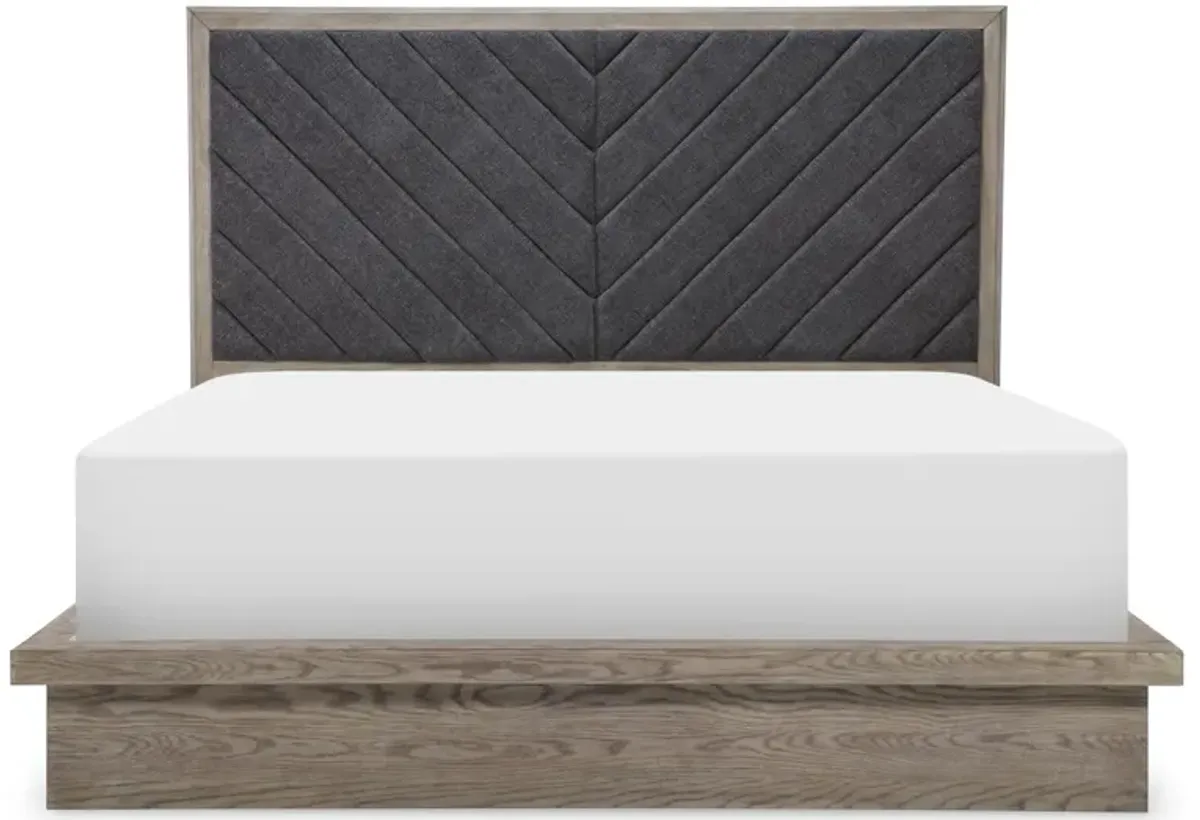 Halifax Upholstered Cal King Panel Bed