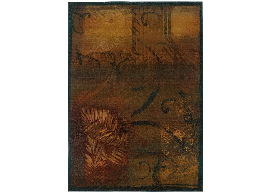 Kharma II 4' x 5'9" Brown Rug