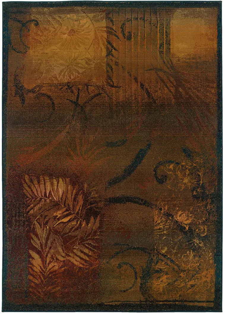 Kharma II 4' x 5'9" Brown Rug