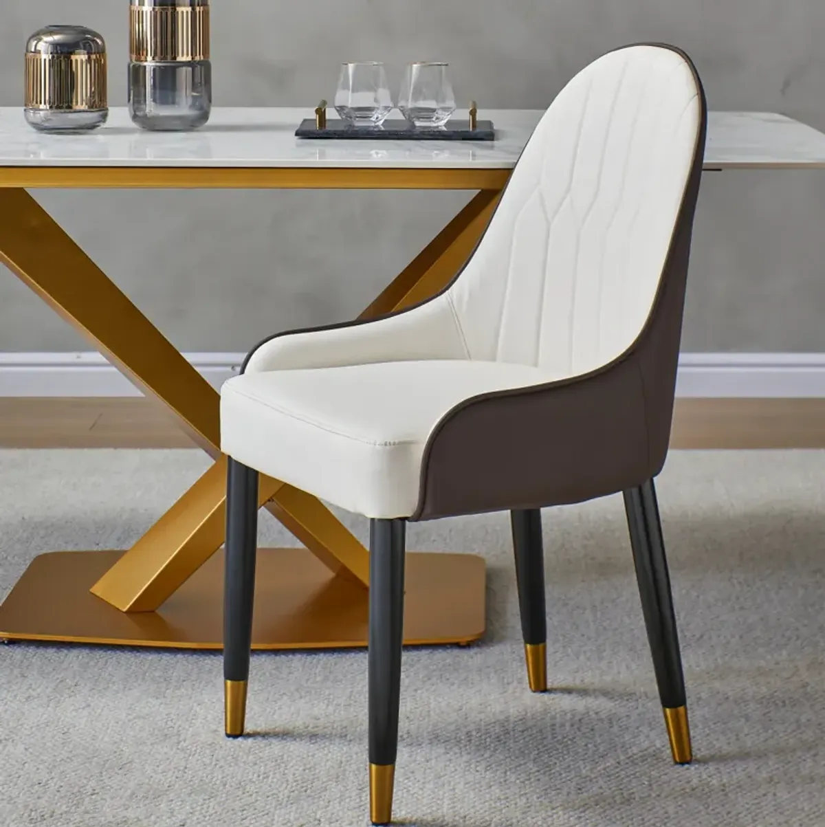 1 PCS Dining Chair (Brown) For Dining Table