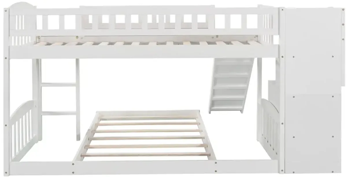 Merax Bunk Bed with Two Drawers and Slide