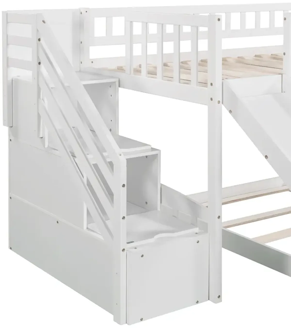 Merax Bunk Bed with Two Drawers and Slide