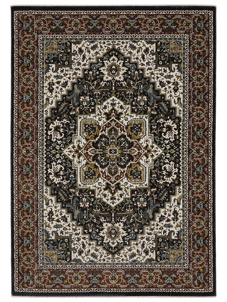 Vivian 5'3" x 7'6" Navy Rug